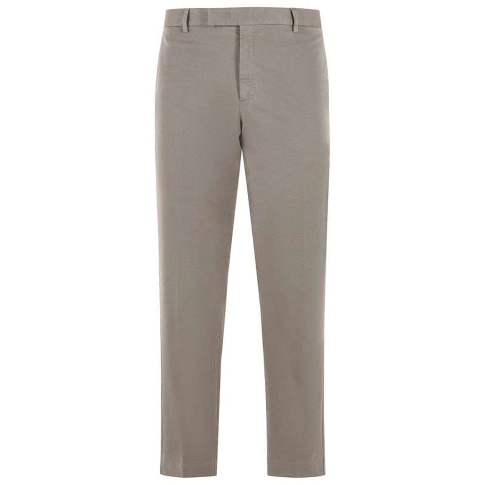 Pt01 Rebel' Beige Cotton Pants Men